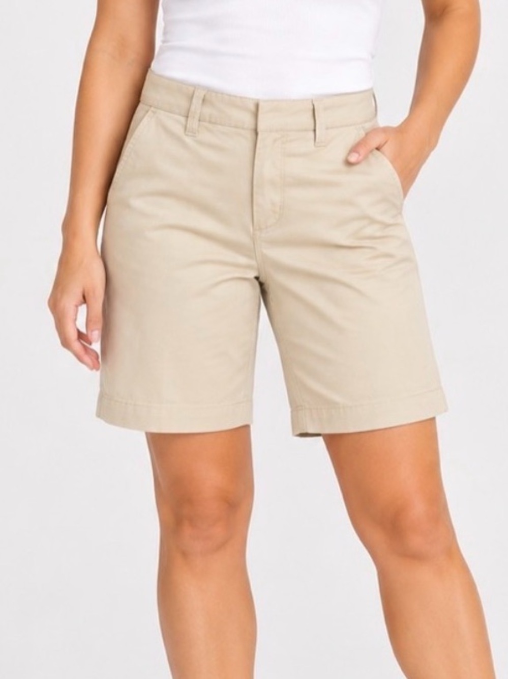 GAP Factory Women’s Tan Bermuda Shorts Petite 0 New With Tags